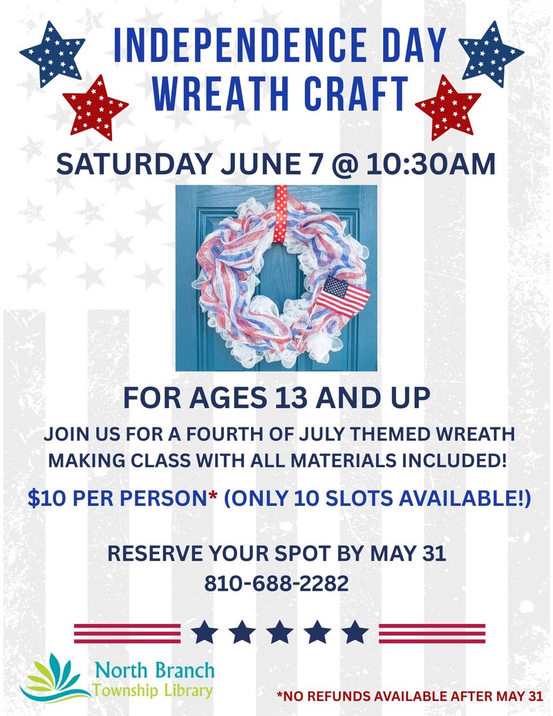 4th of July Wreath Making Class