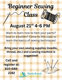 Beginner Sewing Class