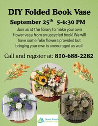 Folded Book Vase Craft Class