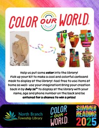 Summer Reading Mask Craft Due Date