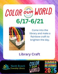 Summer reading rainbow craft
