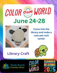 Summer Reading Rock Turtle Craft