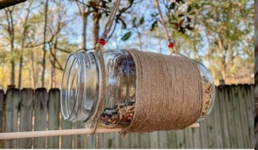 Upcycled Bird Feeders
