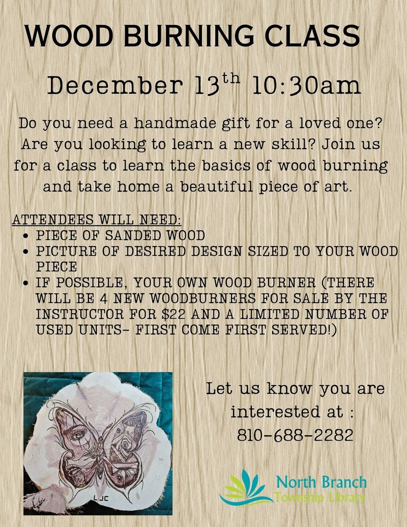 WOOD BURNING CLASS